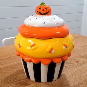 Halloween Pumpkin Cupcake Canister
